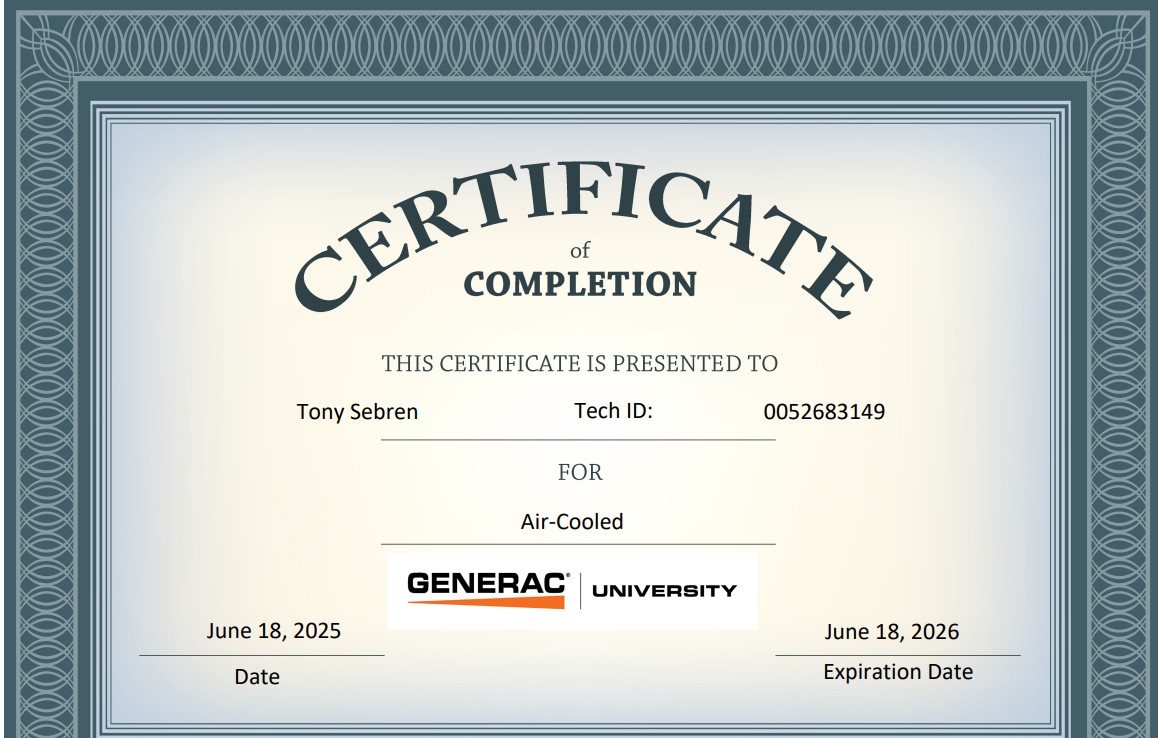 Generator Installation